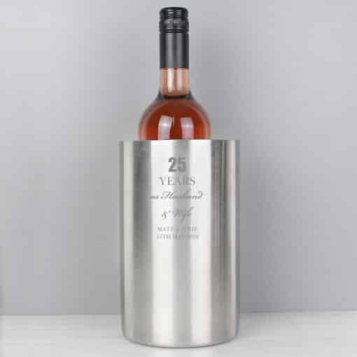 Personalised Anniversary Wine Cooler
