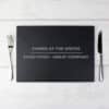 Personalised Classic Slate Rectangle Placemat
