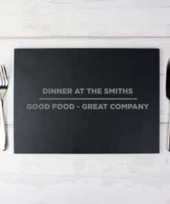 Personalised Classic Slate Rectangle Placemat