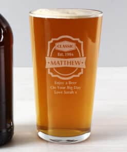 Personalised Classic Pint Glass