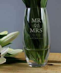 Personalised Mr & Mrs Bullet Vase