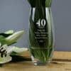 Personalised 40 Years Bullet Vase