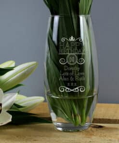 Personalised Birthday Bullet Vase