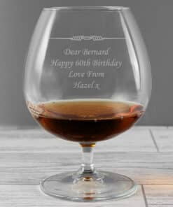 Personalised Decorative Brandy Glass