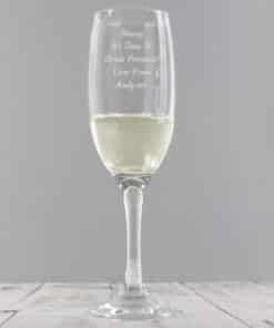 Personalised Any Message Prosecco Flute