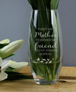 Personalised 'First My Mother, Forever My Friend' Bullet Vase