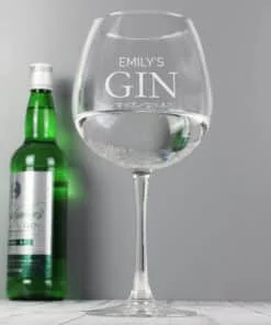 Personalised Gin Balloon Glass