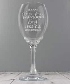 Personalised Valentine's Day Wine Glass