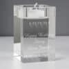 Personalised Small Hearts Glass Tea Light Candle Holder