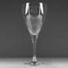Personalised Big Age Cut Crystal Wine Glass