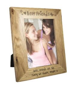 Personalised Best Friends 5x7 Wooden Photo Frame