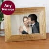 Personalised Formal 7x5 Landscape Wooden Photo Frame