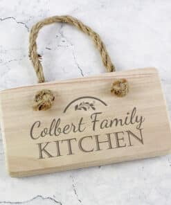 Personalised Kitchen Wooden Sign