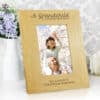 Personalised ""A Grandchild Is A Blessing"" 4x6 Oak Finish Photo Frame
