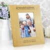 Personalised ""Grandchildren Are A Blessing"" 4x6 Oak Finish Photo Frame