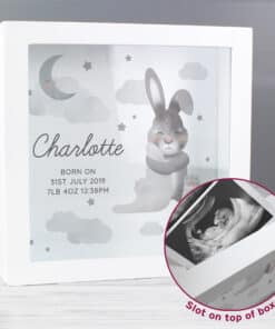Personalised Baby Bunny Memory Keepsake Box