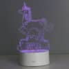 Personalised Unicorn LED Colour Changing Night Light