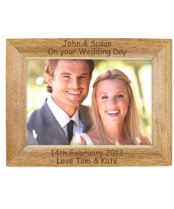 Personalised Landscape 7x5 Landscape Wooden Photo Frame