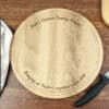 Personalised Plain Round Chopping Board