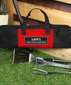 Personalised Classic Stainless Steel BBQ Kit