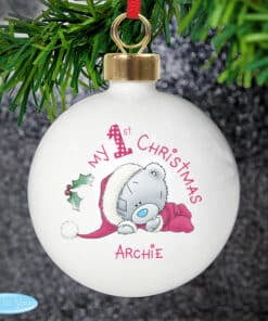 Personalised Me To You My 1st Christmas Bauble