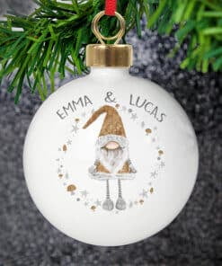 Personalised Scandinavian Christmas Gnome Bauble