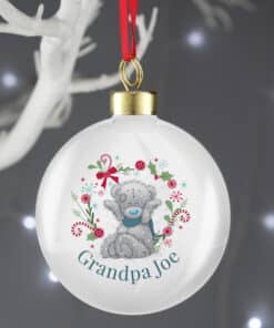 Personalised Me To You 'For Grandad, Dad' Christmas Bauble