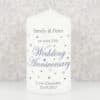 Personalised Anniversary Pillar Candle