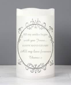 Personalised Ornate Frame LED Candle