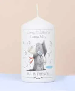 Personalised Me to You Graduation Pillar Candle