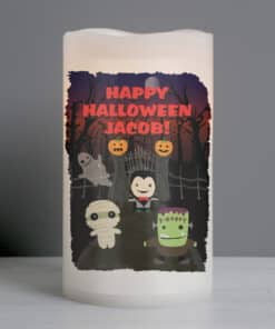 Personalised Halloween LED Candle
