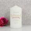 Personalised I Am Glad... Bridesmaid Pillar Candle
