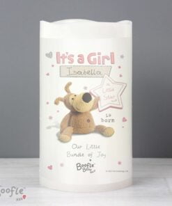 Personalised Boofle It’s a Girl Nightlight LED Candle