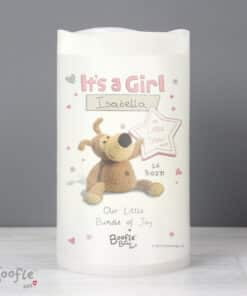 Personalised Boofle It's a Girl Nightlight LED Candle