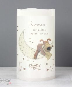 Personalised Boofle Baby Nightlight LED Candle
