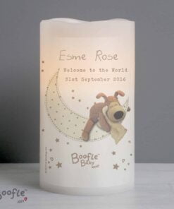 Personalised Boofle Baby Nightlight LED Candle