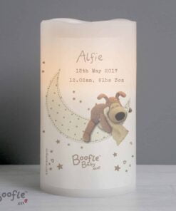Personalised Boofle Baby Nightlight LED Candle