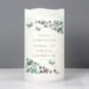 Personalised Forget Me Not LED Candle