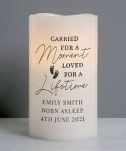 Personalised Carried For A Moment Led Candle