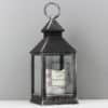 Personalised Soft Watercolour Rustic Black Lantern
