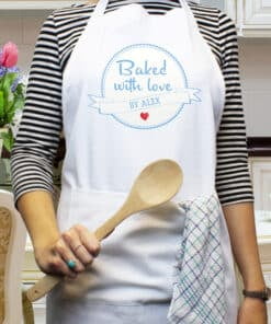 Personalised Baked With Love Apron