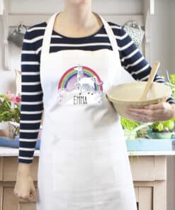 Personalised Unicorn White Apron