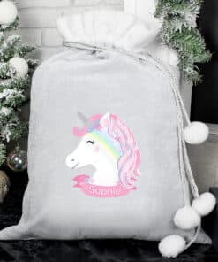 Our Unicorn Christmas Luxury Sack is a great way to present their Christmas treats from Santa.