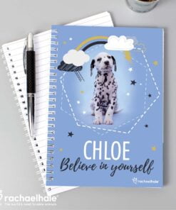 Personalised Rachael Hale Dalmatian A5 Notebook