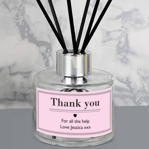 Personalised Classic Pink Reed Diffuser