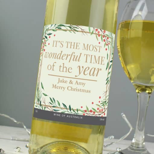 Personalised White Wine