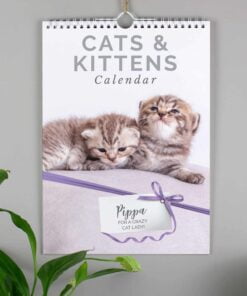Personalised A4 Cats & Kittens Calendar