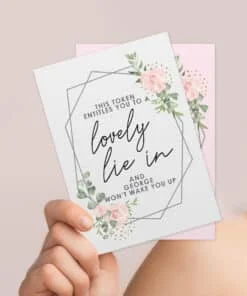 Personalised 'This Entitles You To' Tokens