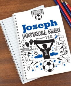 Personalised Football A5 Notebook