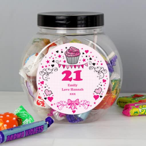 Personalised Birthday Big Age Sweets Jar